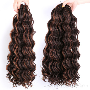 Synthetic Ombre 20inches Ocean Wave Synthetic Crochet Hair